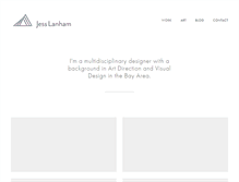 Tablet Screenshot of jesslanham.com